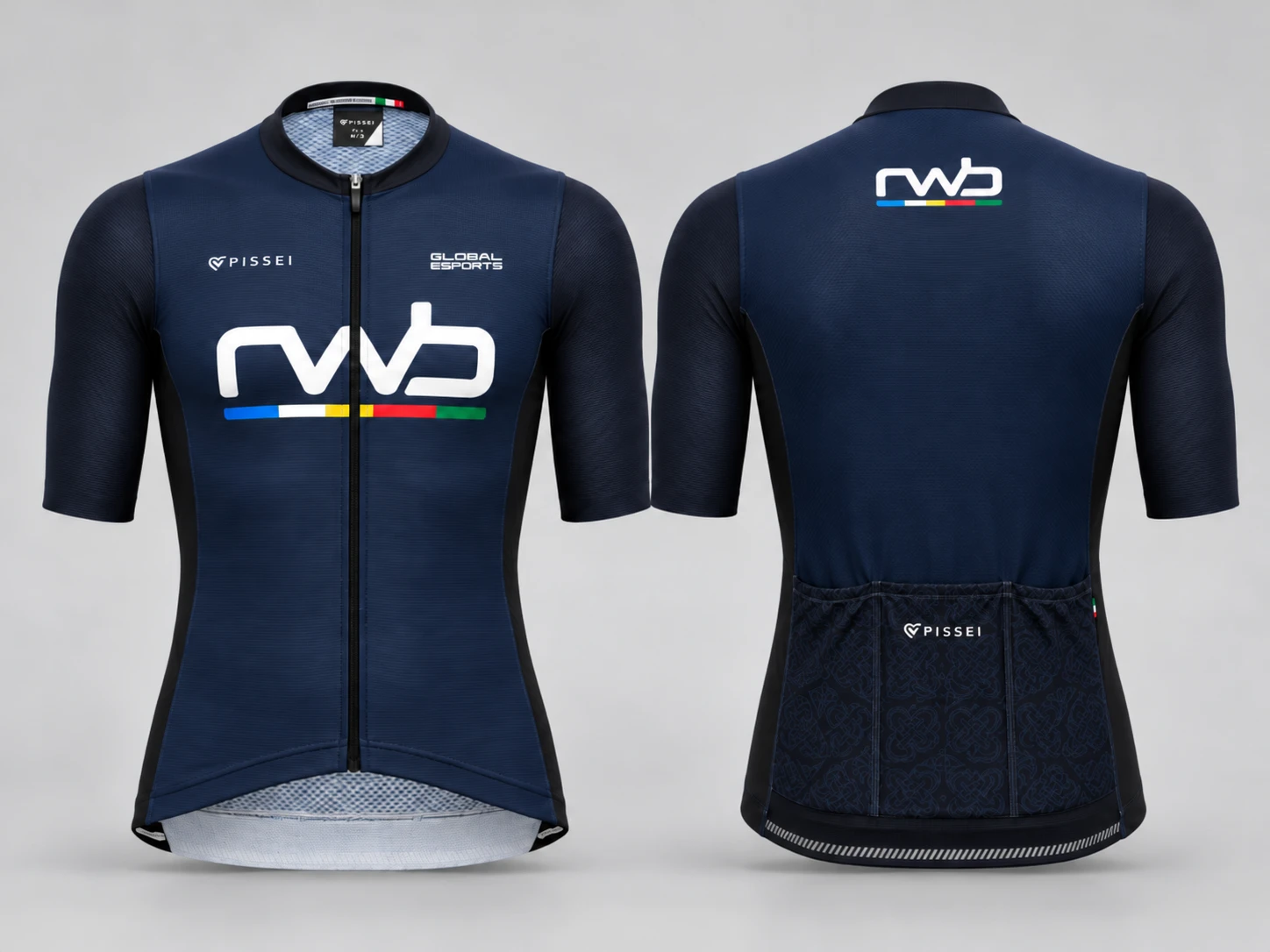 RWB 2027 jersey in navy, front and back